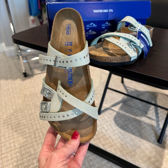 Birkenstock Franca Injected Rivets Sandals - Size 39 - Matcha - Picture 5 of 8